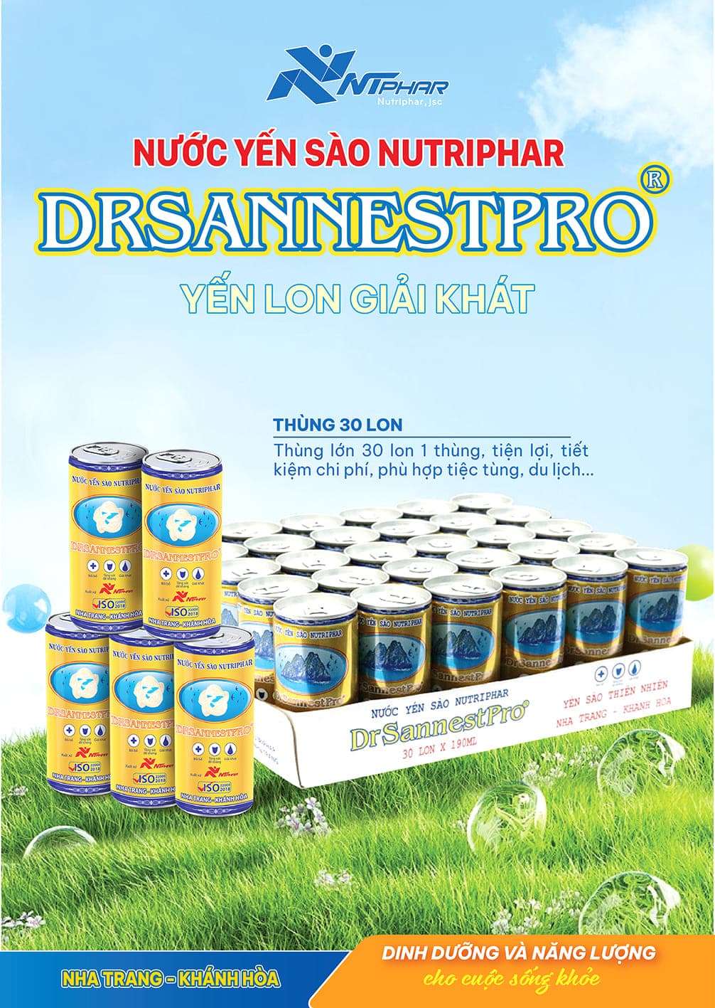 Khay Nước Yến 30 Lon