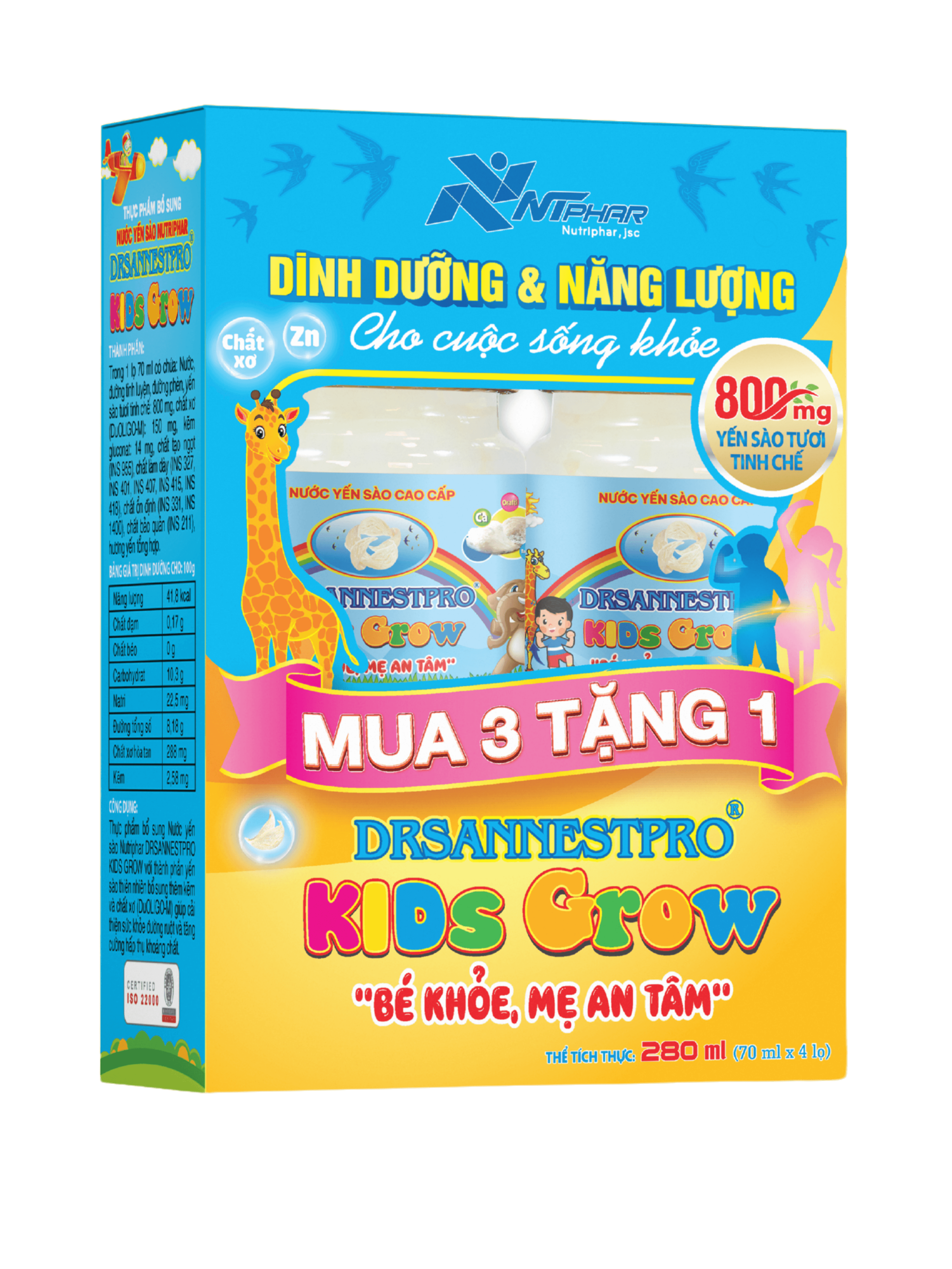 Yến Sào Kids Grow — Set 3 + 1