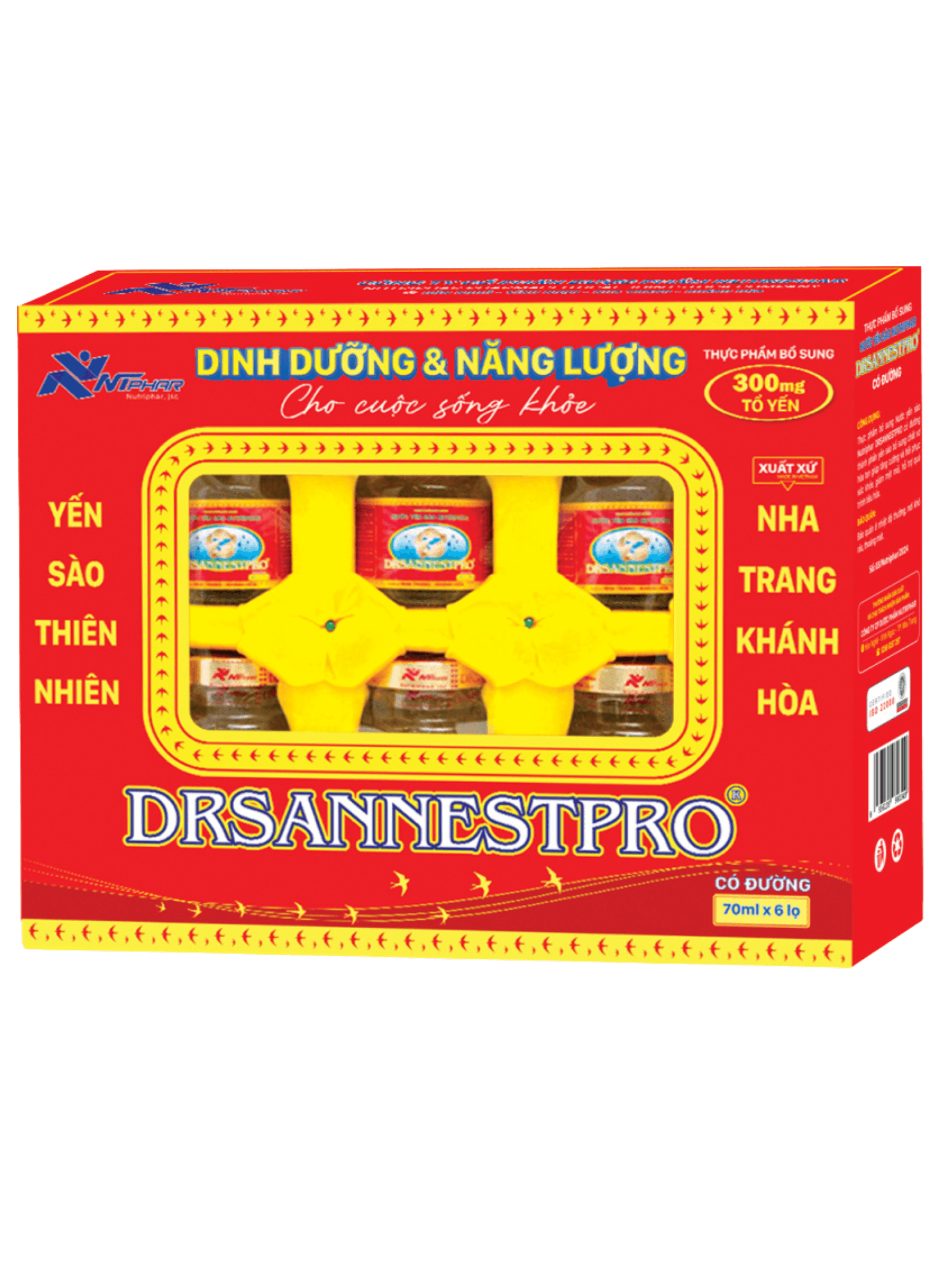 Lọ yến chưng sẵn có đường — Set 6 lọ