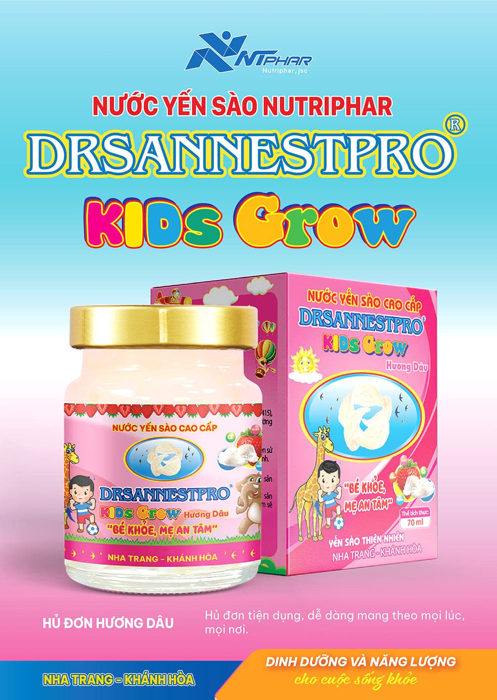 Yến Sào Kids Grow Dâu
